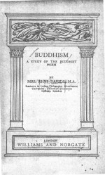 BUDDHISM:<em>A</em> <em>STUDY</em> <em>OF</em> THE BUDDHIST NORM