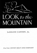 LOOK TO <em>THE</em> MOLINTAIN