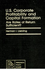 U.S.CORPORATE PR<em>OF</em>ITABILITY AND CAPITAL FORMATION:ARE RATES <em>OF</em> <em>RETURN</em> SUFFICIENT?