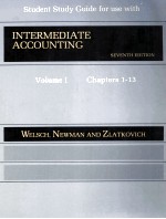 STUDENT STUDY GUIDE FOR USE <em>WITH</em> INTERMEDIATE ACCOUNTING  SEVENTH EDITION VOLUME I CHAPTERS1-13