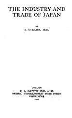 THE INDU<em>ST</em>RY AND TRADE OF JAPAN