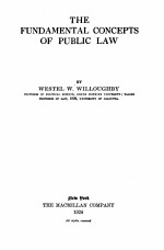 <em>THE</em> FUNDAMENTAL CONCEPT<em>S</em> OF PUBLIC LAW
