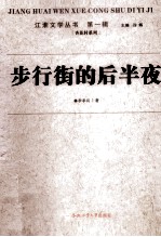 江淮文学丛书  步行街的后半夜