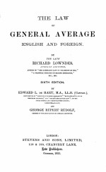 <em>THE</em> <em>LAW</em> <em>OF</em> GENERAL AVERAGE SIXTH <em>EDITION</em>