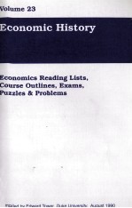 VOLUME 23 <em>ECONOMIC</em> HISTORY