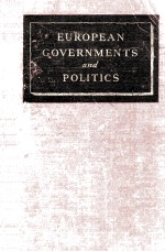 EUROPEAN GOVERN<em>M</em>ENTS AND POLITICS SECOND EDITION