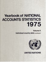 YEAR <em>OF</em> NATIONA LACCOUNTS STATISTICS 1975 <em>VOLUME</em> 2