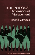 INTERNATIONAL DIMENSIONS OF <em>MANAGEMENT</em>