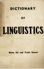 <em>A</em> DICTION<em>A</em>RY <em>OF</em> LINGUISTICS