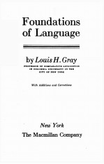 FOUNDATIONS <em>OF</em> <em>LANGUAGE</em>
