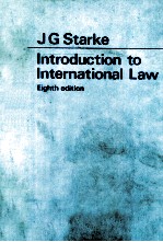 AN INTRODUCTION TO INTERNATIONAL <em>LAW</em> EIGHTH <em>EDITION</em>