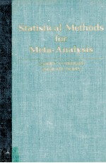 STATISTICAL <em>METHODS</em> FOR META <em>ANALYSIS</em>