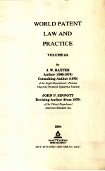 WORLD <em>PATENT</em> LAW AND <em>PRACTICE</em> <em>VOLUME</em> 2A
