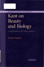 Kant <em>on</em> beauty and biology an interpretati<em>on</em> of the Critique of judgment