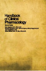HANDBOOK <em>OF</em> CL<em>IN</em>ICAL PHARMACOLOGY SECOND <em>EDITION</em>