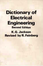 DICTIONARY <em>OF</em> ELECTRICAL ENG<em>IN</em>EER<em>IN</em>G SECOND <em>EDITION</em>