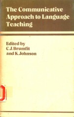 THE COMMUNICATIVE APPROACH <em>TO</em> LANGUAGE <em>TEACHING</em>