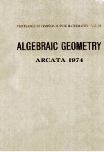 <em>ALGEBRAIC</em> GEOMETRY ARCATA 1974