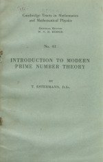 IN<em>TR</em>ODUC<em>TI</em>ON <em>TO</em> MODERN PRIME NUMBER <em>TH</em>EORY