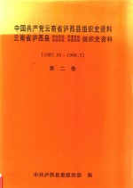 中国共产党云南省泸西县组织史资料  第<em>2</em>卷  社会主义现代化建设新时期  1987.10-1998.03
