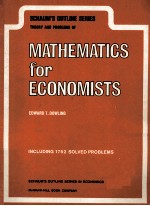 <em>THE</em>ORY AND <em>PROBLEMS</em> <em>OF</em> MA<em>THE</em>MATICS FOR ECONOMISTS