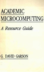 ACADEMIC MICROCOMPUTING A RESOURCE GUIDE