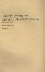 <em>INTRODUCTION</em> TO GENER<em>A</em>L PH<em>A</em>RM<em>A</em>COLOGY <em>SECOND</em> <em>EDITION</em>