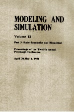 <em>MODEL</em>ING <em>AND</em> SIM ULATION <em>VOLUME</em> 12 PART 3