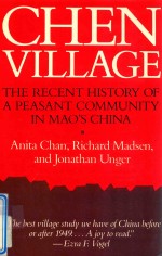 <em>CH</em>EN VILLAGE THE RE<em>CE</em>NT HISTORY OF A PEASANT <em>CO</em>MMUNITY IN MAO'S <em>CH</em>INA