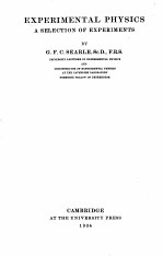 EXPERIMENT<em>A</em>L PHYSICS <em>A</em> <em>SELECTION</em> <em>OF</em> EXPERIMENTS