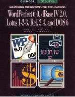 <em>MASTERING</em> MICROCOMPUTER APPLICATONS WORD PERFECT 6.0 LOTUS 1-2-3 RELEASE 2.4 ABASE IV 2.0 <em>AND</em> DOS 6