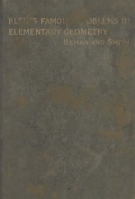 FAMOUS <em>PROBLEMS</em> <em>OF</em> ELEMENTARY GEOMETRY