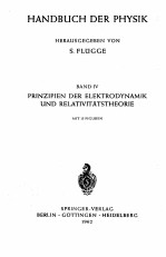 <em>HA</em>NDBUC<em>H </em>DER P<em>HY</em><em>SI</em>K BAND IV PRINZIPIEN DER ELEKTRODYNAMIK UND RELATIVITAT<em>ST</em><em>HE</em>ORIE