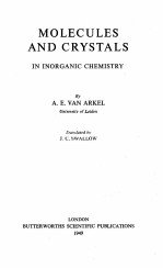 MOLECULES AND CRYSTALS <em>IN</em> <em>IN</em>ORGANIC CHEMISTRY