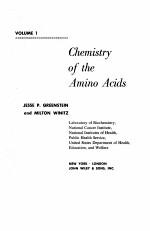 CHEMISTRY OF THE AMI<em>NO</em> ACIDS VOLUME 1