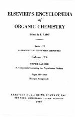 ELSEVIER’S ENCYCLOPAEDIA O<em>F </em>ORGANIC CHEMISTRY SERIES III VOLUME 12B PAGES 345-1052