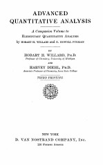 <em>ADVANCED</em> QUANTITATIVE ANALYSIS THIRD PRINTING