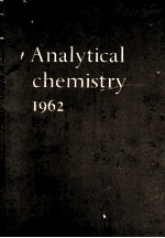 ANALYTICAL CHEMISTRY 1962