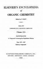 ELSEVIER’S ENCYCLOPAEDIA O<em>F </em>ORGANIC CHEMISTRY SERIES III VOLUME 12B PAGES 1053-2187