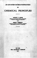 <em>an</em> adv<em>an</em>ced <em>course</em> of instruction in chemical principles
