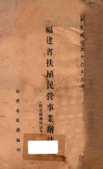 福建省扶植民营事业办法：附有关参考法令