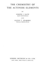 <em>the</em> chemi<em>s</em>try of <em>the</em> actinide element<em>s</em>