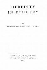 HEREDITY <em>IN</em> POULTRY