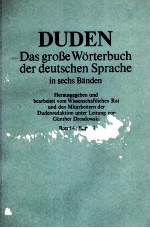 DUDEN DAS GROBE W?RTERBUCH DER DEUTSCHEN SPRACHE <em>IN</em> SECHS D?NDEN