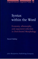 SYNT<em>A</em>X <em>WITHIN</em> THE WORD:ECONOMY
