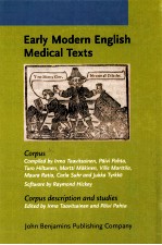 <em>EARLY</em> MODERN ENGLISH MEDICAL TEXTS:CORPUS DESCRIPTION AND STUDIES