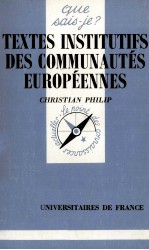 TEXTES INSTITUTIFS DES COMMUNAUT<em>é</em>S EYROP<em>é</em>ENNES