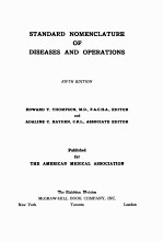 standard nomenclature <em>of</em> diseases and operations fifth <em>edition</em>