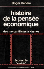 HISTOIRE DE LA PENS<em>é</em>E <em>é</em>CONOMIQUE