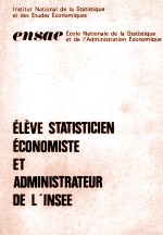 <em>é</em>LèVE STSTISTICEN <em>é</em>CONOMISTE ET ADMINSTRATEUR